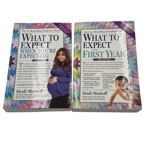 What to Expect When You're Expecting and The First Year Books Parenting Guides‎